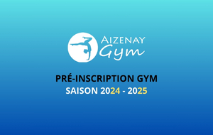 Préinscription gym NOUVEAUX ADHÉRENTS