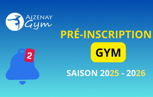 INSCRIPTION gym saison 2025-2026