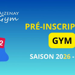 PRÉ-INSCRIPTION gym saison 2026-2027